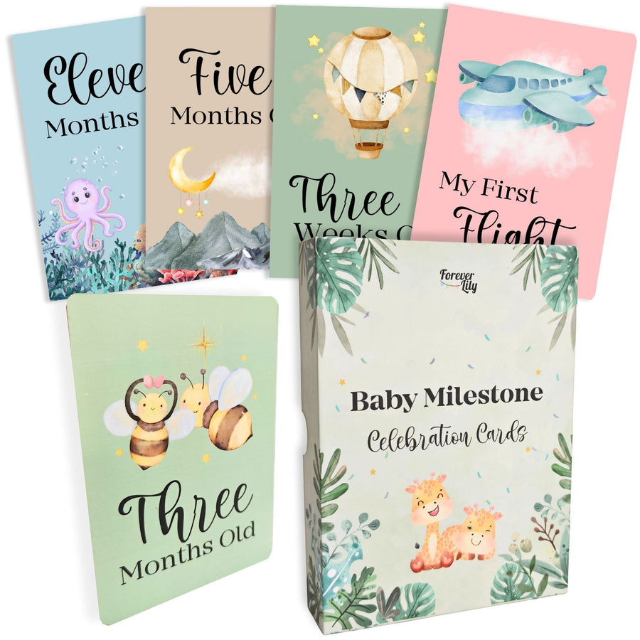 40 Baby Milestone Cards Pack - Miu Mau Baby & Kids Store