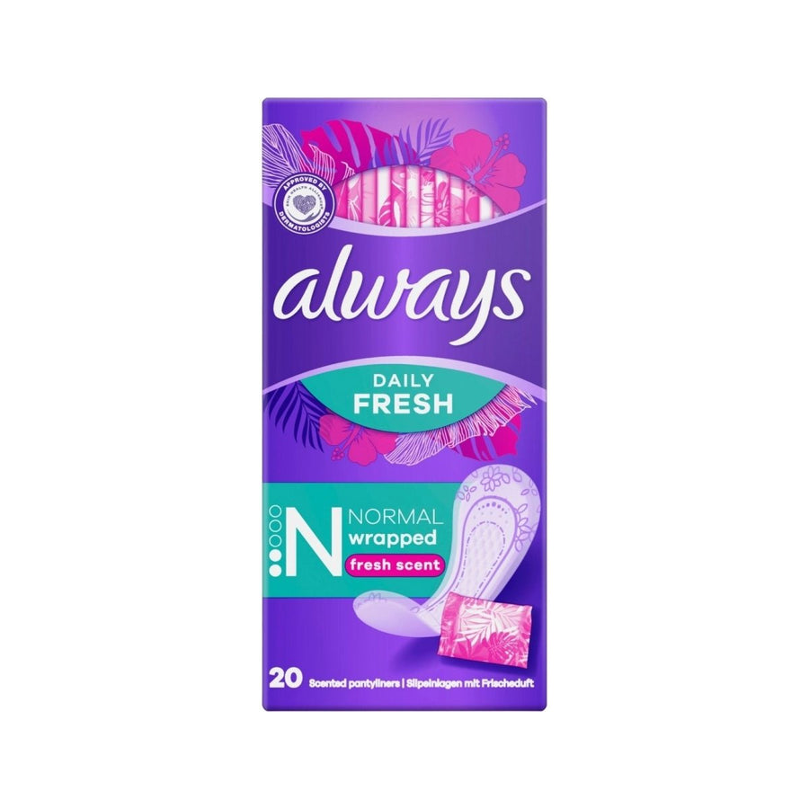 Always Dailies Singles Normal to Go Pantyliners 20 pcs - Miu Mau Collectibles