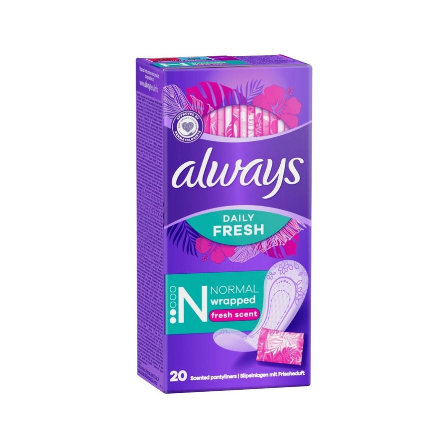 Always Dailies Singles Normal to Go Pantyliners 20 pcs - Miu Mau Collectibles
