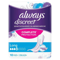 Always Discreet Incontinence Pads Long 10 pcs - Miu Mau Collectibles