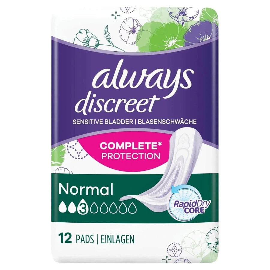 Always Discreet Incontinence Pads Normal 12 pcs - Miu Mau Collectibles