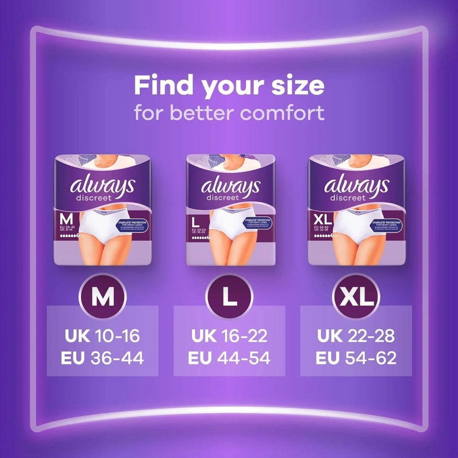 Always Discreet Pants Normal Medium 12 pcs - Miu Mau Collectibles