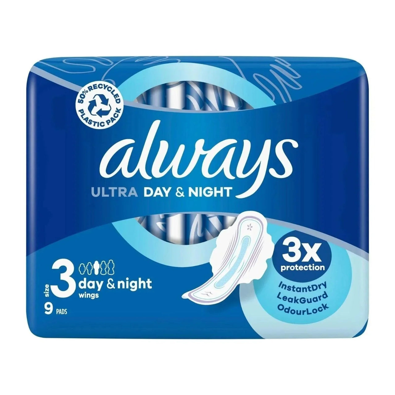 Always Ultra Sanitary Towels Day & Night Wings Size 3 9 pcs - Miu Mau Collectibles