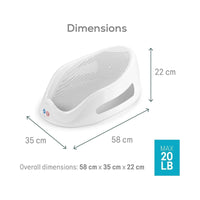 Angelcare Soft Touch Baby Bath Support - Grey - Miu Mau Collectibles