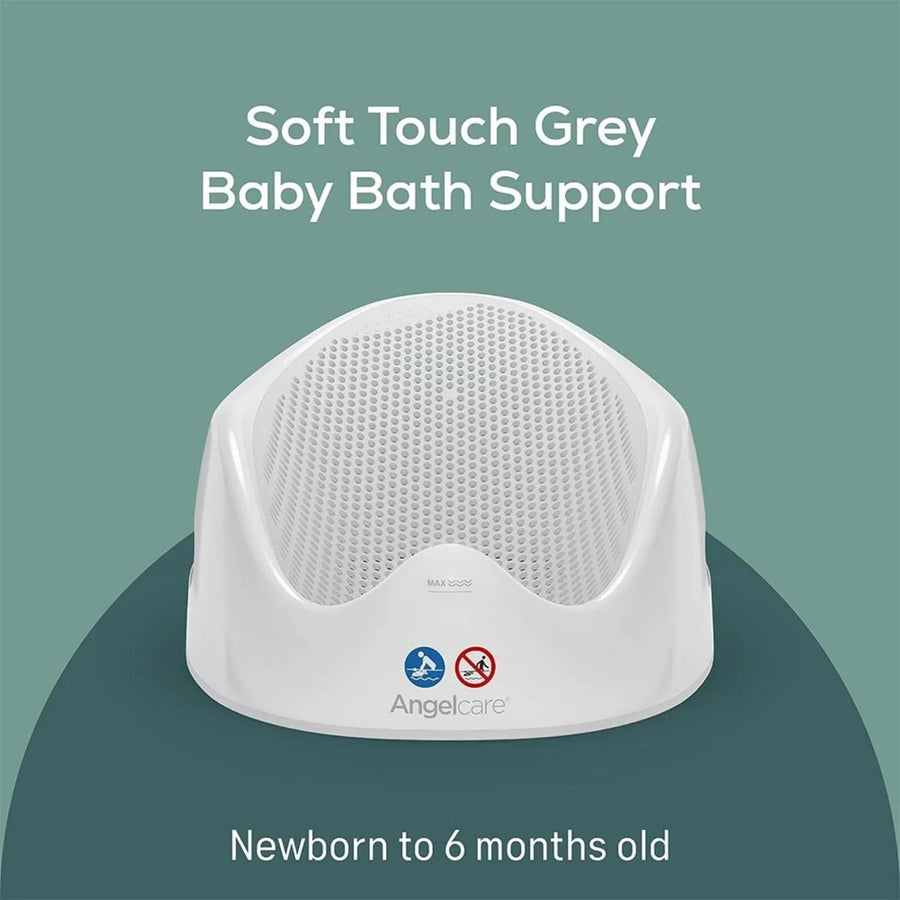 Angelcare Soft Touch Baby Bath Support - Grey - Miu Mau Collectibles