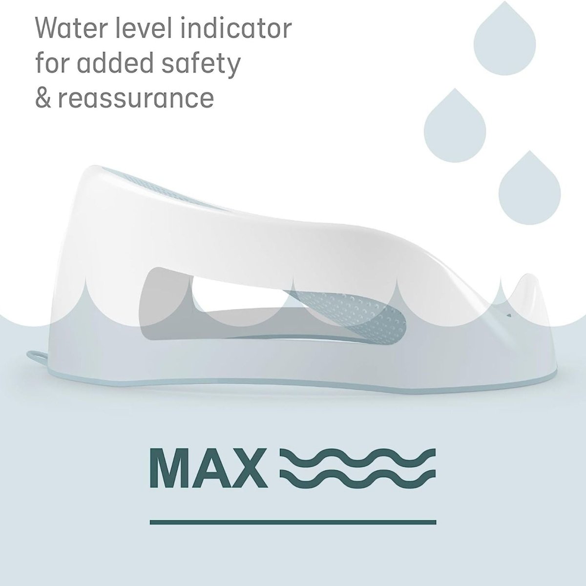 Angelcare Soft - Touch Bath Support Aqua - Miu Mau Collectibles