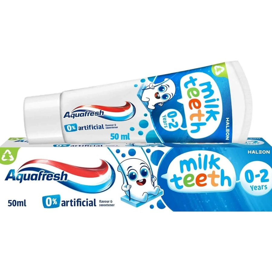 Aquafresh Milk Teeth Toothpaste 0 - 2 years 50ml - Miu Mau Collectibles