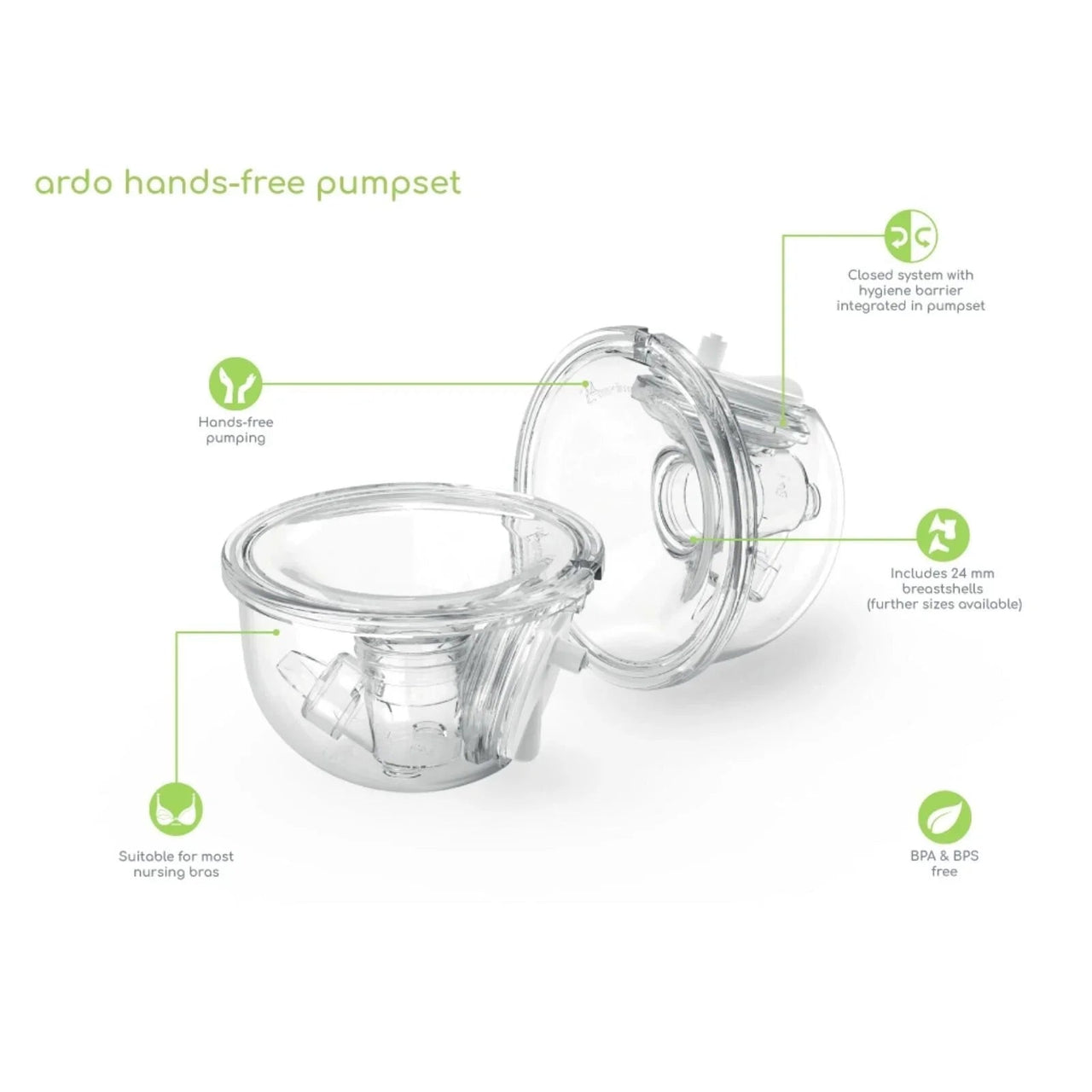 Ardo Hands Free Double Pump Set - Miu Mau Collectibles