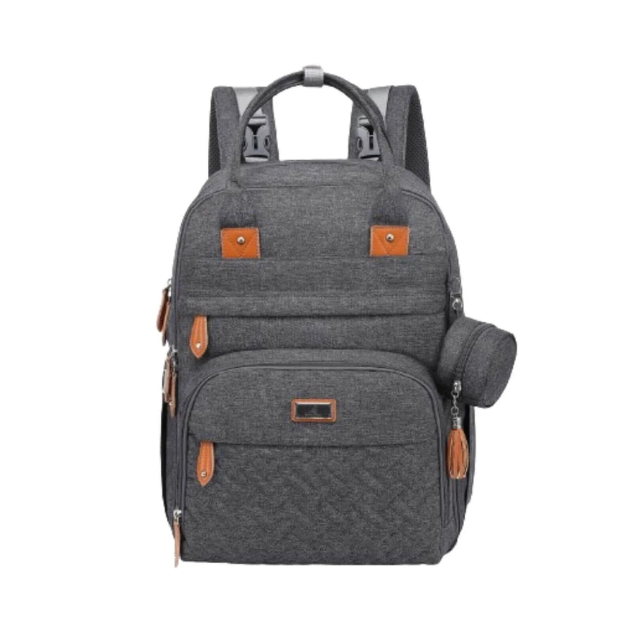 BabbleRoo Original Nappy Backpack - Dark Grey - Miu Mau Collectibles