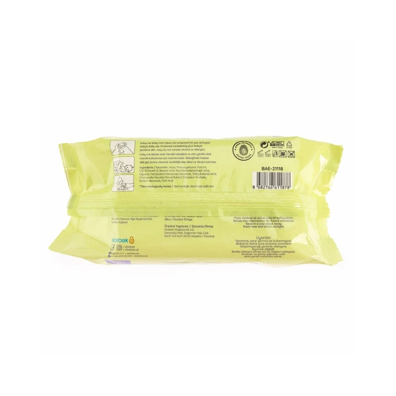 baby me Apple Scented Baby Wipes 90 pcs - Miu Mau Collectibles