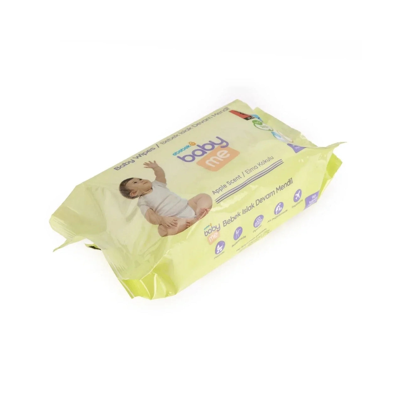baby me Apple Scented Baby Wipes 90 pcs - Miu Mau Collectibles