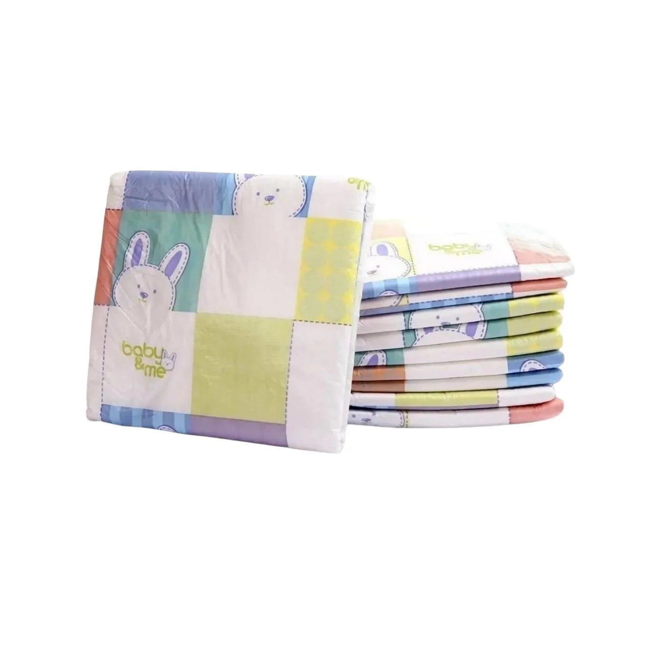 baby me Fluffy Baby Nappy Changing Mats 60x60cm - 40 pcs - Miu Mau Collectibles