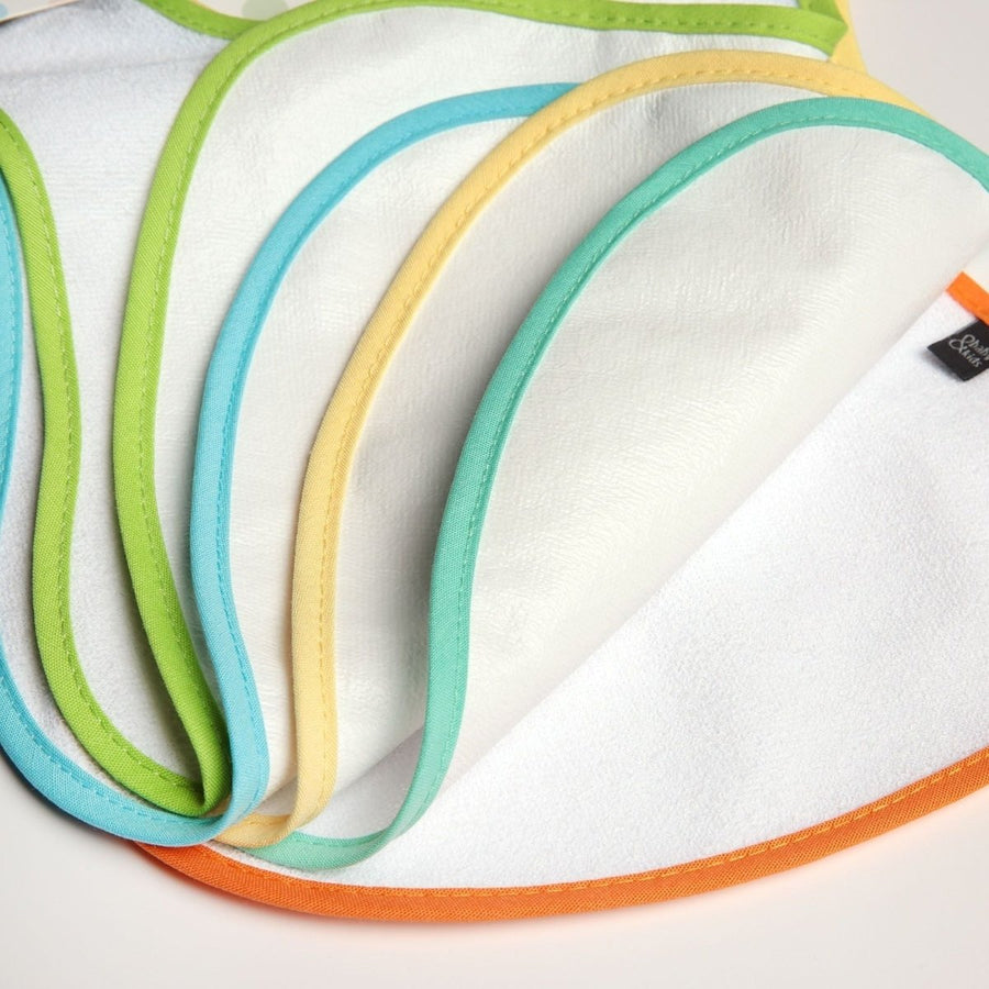 baby me Fluid Proof Baby Feeding Bib Pack of 5 - Miu Mau Collectibles