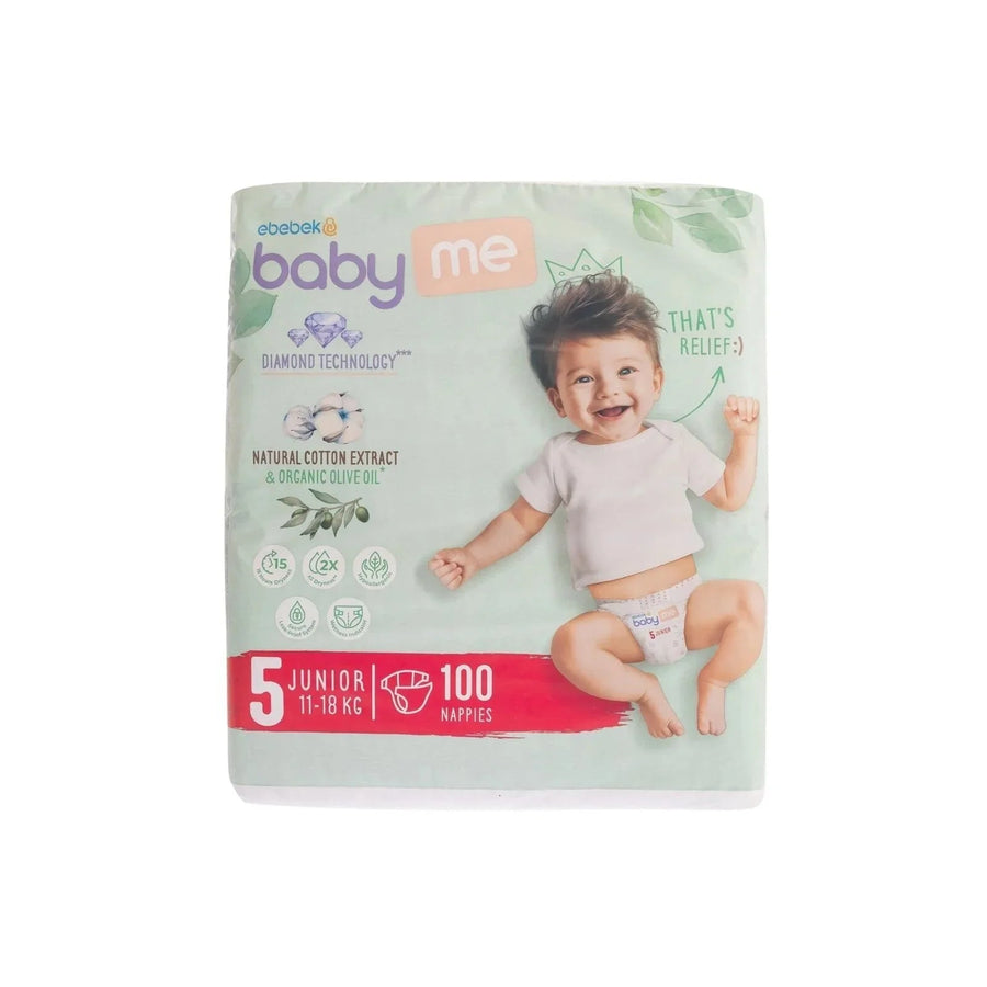 baby me Junior Size 5 - 100 nappies - Miu Mau Collectibles