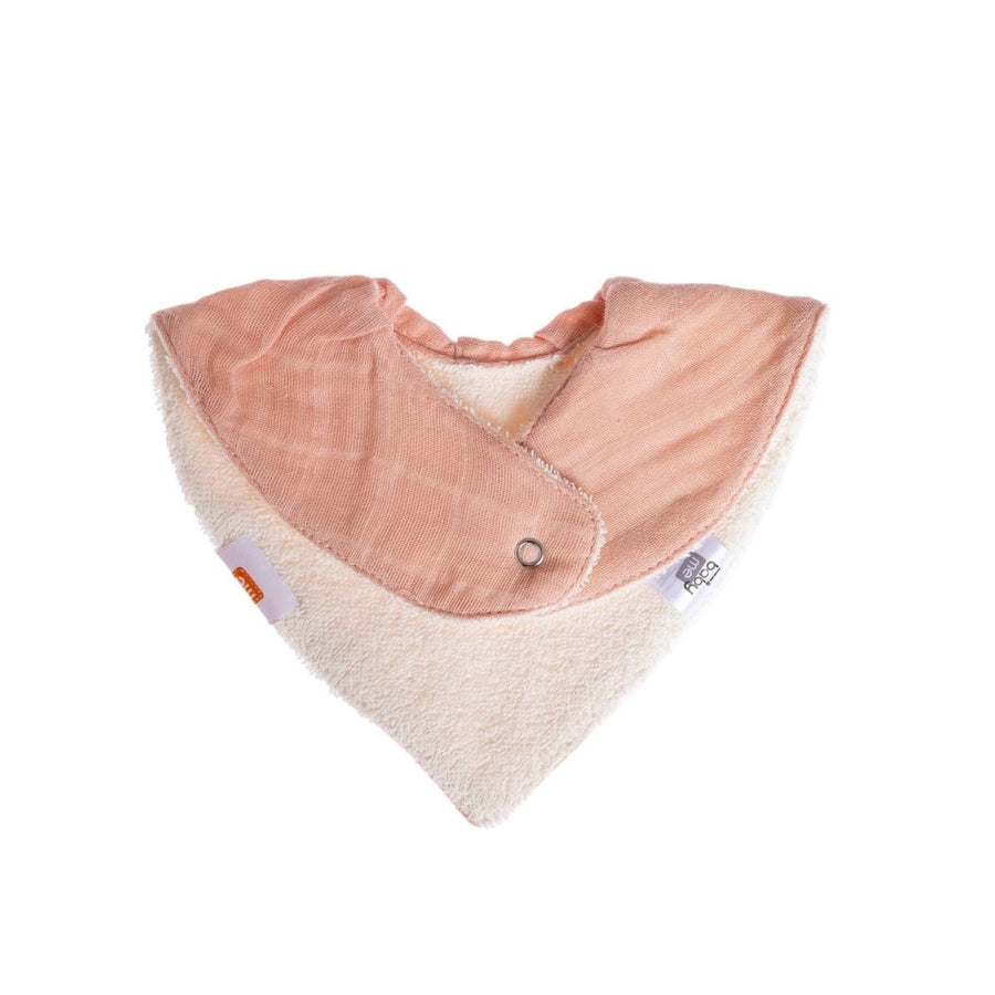 baby me Muslin Dribble Bib Blush - Miu Mau Collectibles