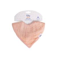 baby me Muslin Dribble Bib Blush - Miu Mau Collectibles