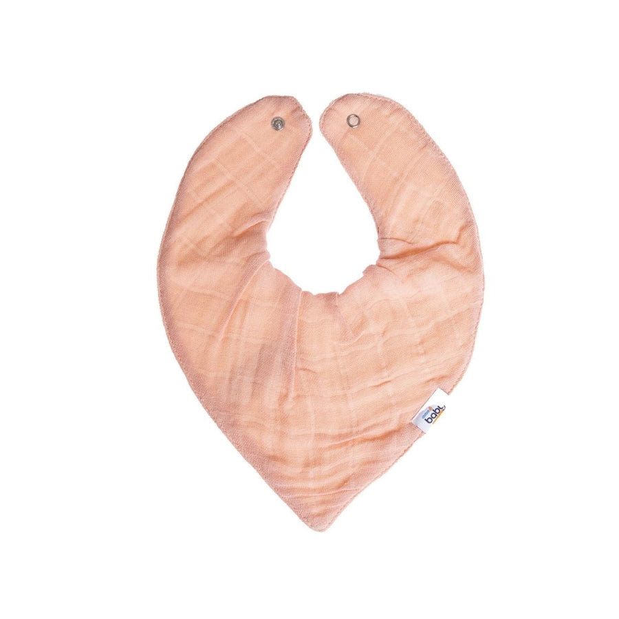 baby me Muslin Dribble Bib Blush - Miu Mau Collectibles