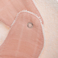baby me Muslin Dribble Bib Blush - Miu Mau Collectibles