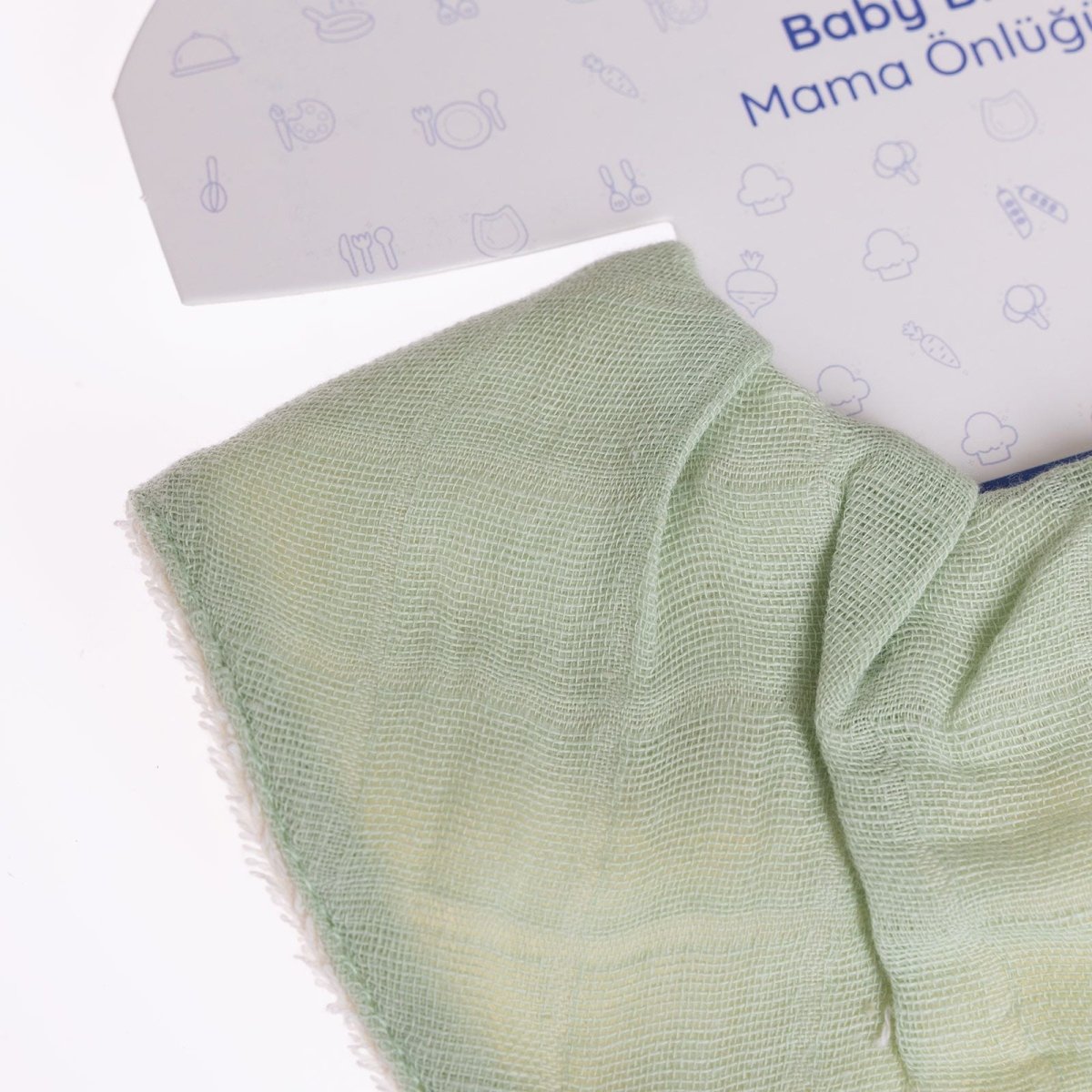 baby me Muslin Dribble Bib Green - Miu Mau Collectibles
