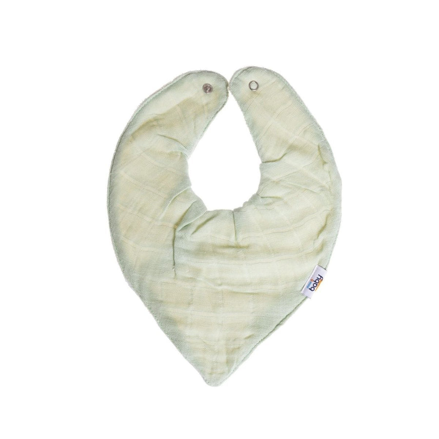 baby me Muslin Dribble Bib Green - Miu Mau Collectibles