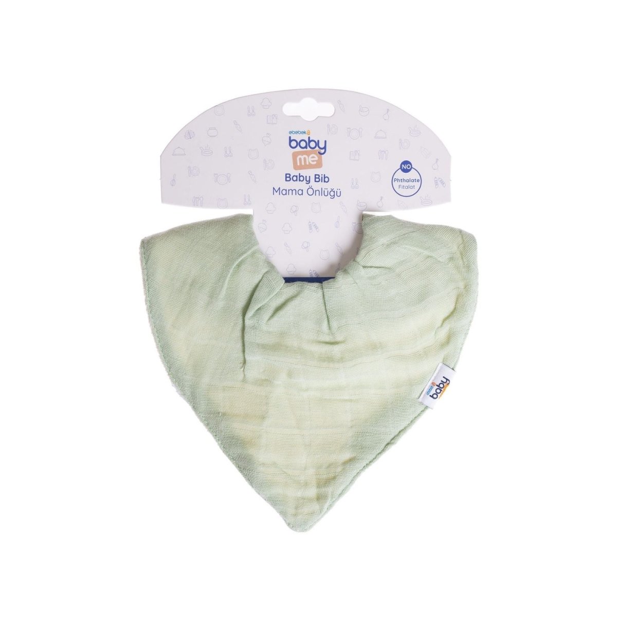 baby me Muslin Dribble Bib Green - Miu Mau Collectibles