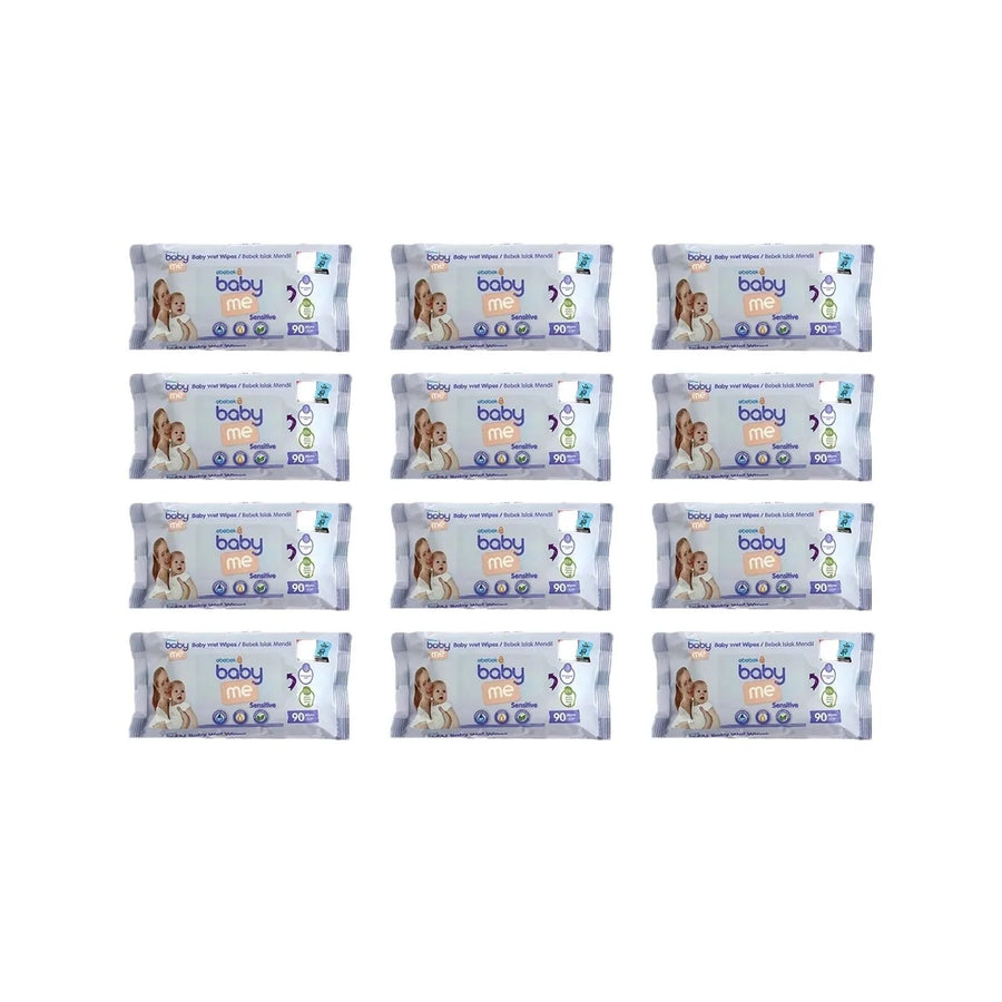 baby me Sensitive Baby Wipes 12x90 pcs - Miu Mau Collectibles