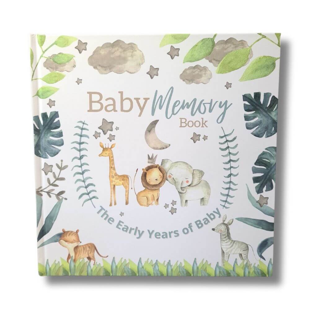 Baby Memory Book - Baby's First Year Milestones - Miu Mau Baby & Kids Store