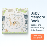 Baby Memory Book - Baby's First Year Milestones - Miu Mau Baby & Kids Store