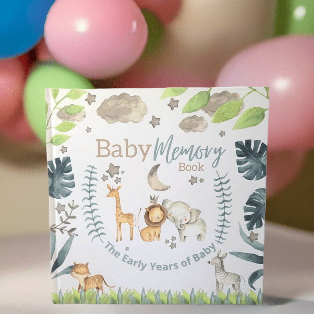 Baby Memory Book - Baby's First Year Milestones - Miu Mau Baby & Kids Store