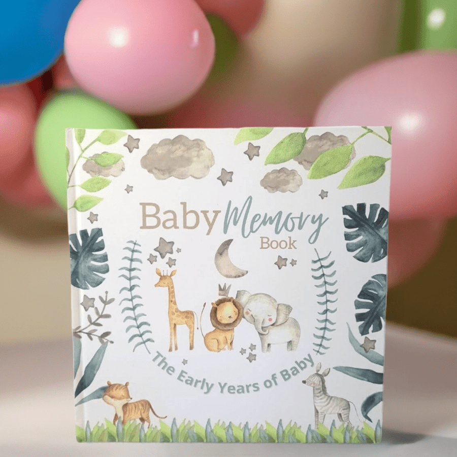 Baby Memory Book - Baby's First Year Milestones - Miu Mau Baby & Kids Store