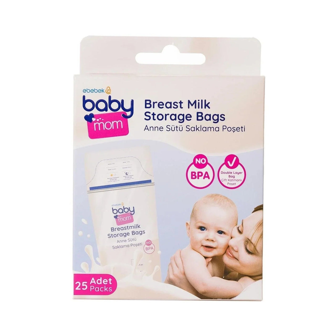 baby mom Breast Milk Storage Bag 25 pcs - Miu Mau Collectibles