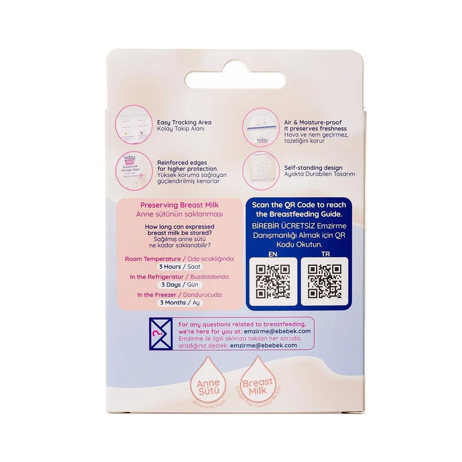 baby mom Breast Milk Storage Bag 25 pcs - Miu Mau Collectibles