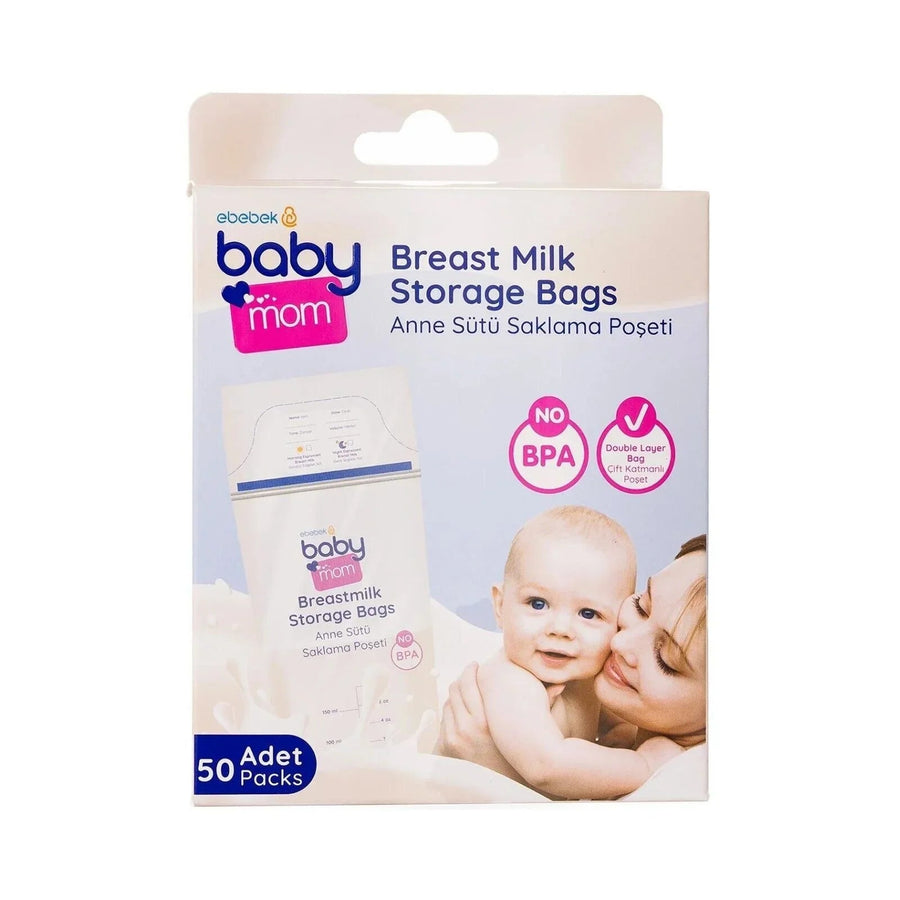 baby mom Breast Milk Storage Bag 50 pcs - Miu Mau Collectibles
