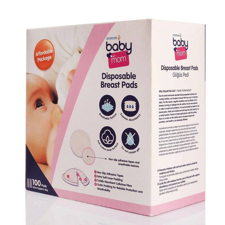 baby mom Disposable Breast Pads 100 pcs - Miu Mau Collectibles