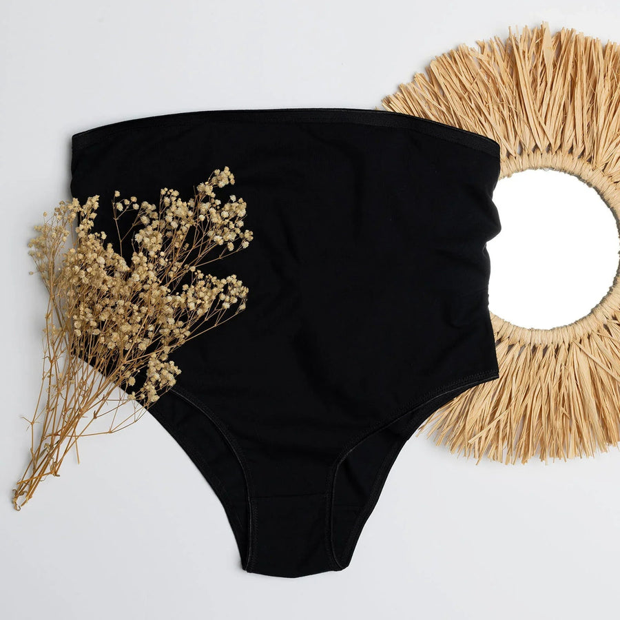 baby mom High Waist Pregnancy Brief - Black - Miu Mau Collectibles