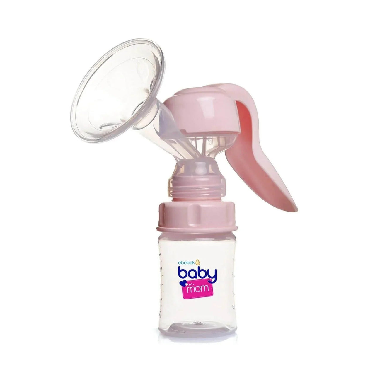 baby mom Single Manual Breast Pump - Pink - Miu Mau Collectibles