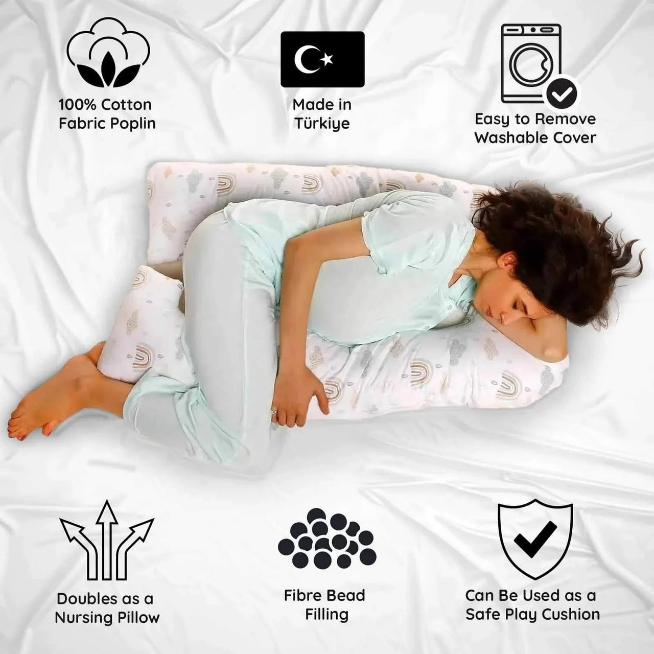 baby mom U Shape Body Pillow - Miu Mau Collectibles