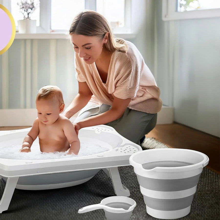 baby plus Foldable Bathtub Set 3 Pcs - Miu Mau Collectibles