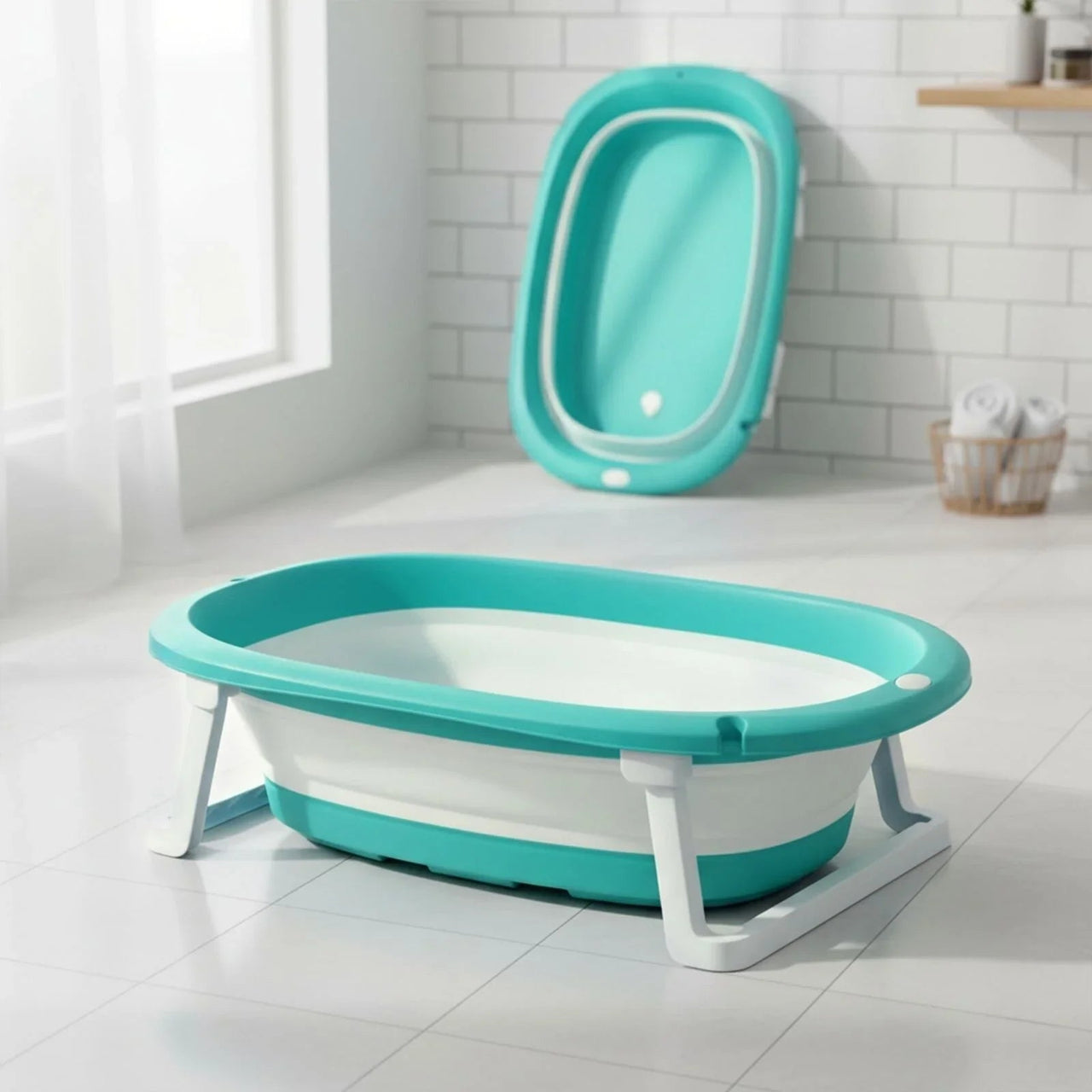 baby plus Foldable Bathtub with Plug - Miu Mau Collectibles