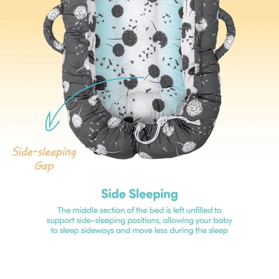 baby plus Mother Side Baby Reflux Bed - Dandelion - Miu Mau Collectibles