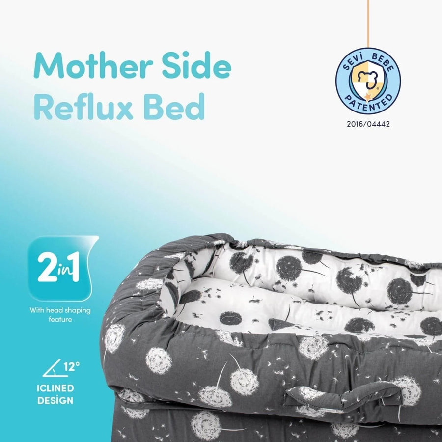 baby plus Mother Side Baby Reflux Bed - Dandelion - Miu Mau Collectibles