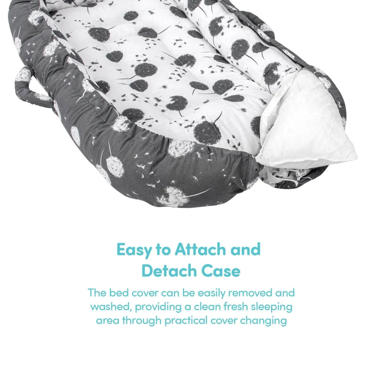 baby plus Mother Side Baby Reflux Bed - Dandelion - Miu Mau Collectibles