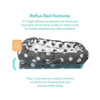 baby plus Mother Side Baby Reflux Bed - Dandelion - Miu Mau Collectibles