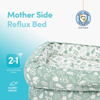 baby plus Mother Side Baby Reflux Bed - Green - Miu Mau Collectibles