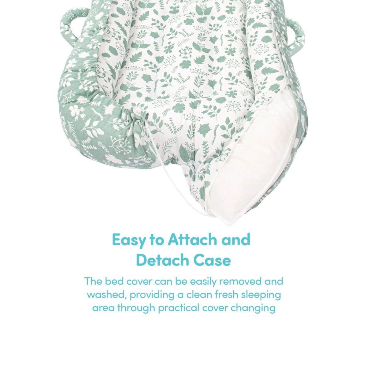 baby plus Mother Side Baby Reflux Bed - Green - Miu Mau Collectibles