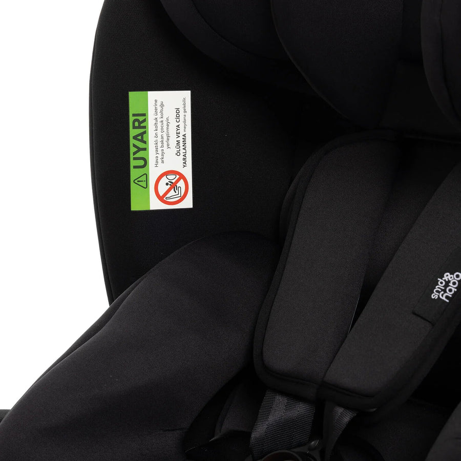 baby plus Orbitfix Group 0+/1/2/3 (Birth to 12 Years) Car Seat - Black - Miu Mau Collectibles