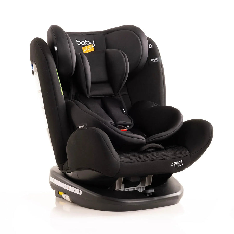baby plus Orbitfix Group 0+/1/2/3 (Birth to 12 Years) Car Seat - Black - Miu Mau Collectibles