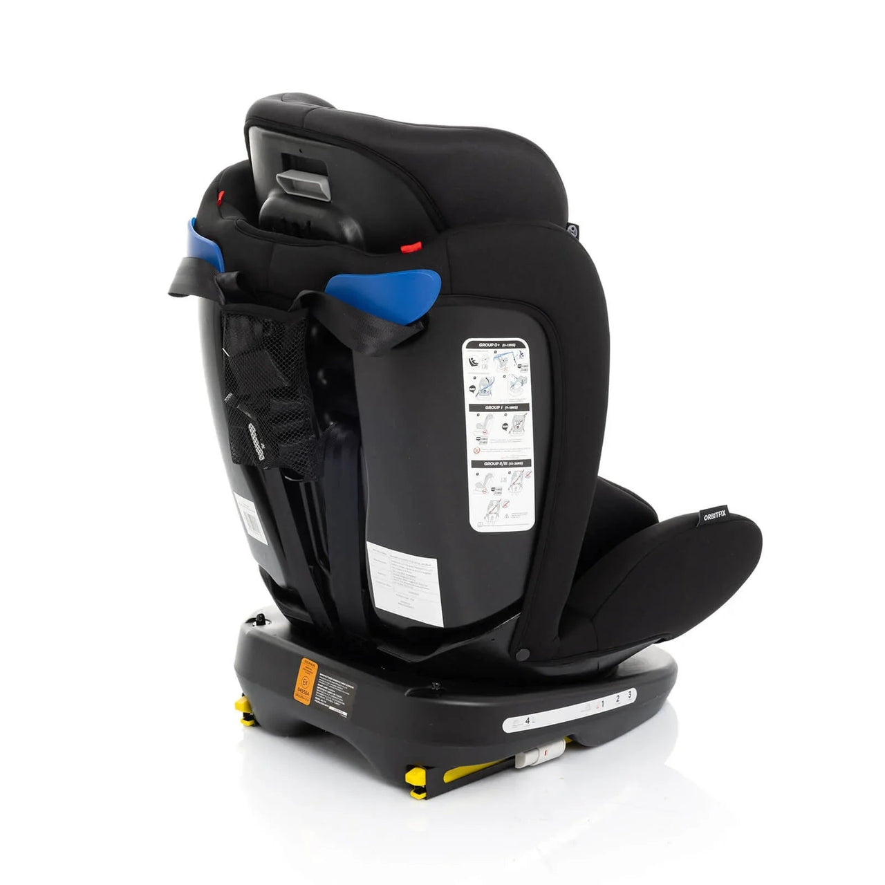 baby plus Orbitfix Group 0+/1/2/3 (Birth to 12 Years) Car Seat - Black - Miu Mau Collectibles