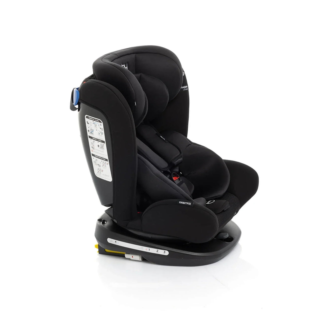 baby plus Orbitfix Group 0+/1/2/3 (Birth to 12 Years) Car Seat - Black - Miu Mau Collectibles