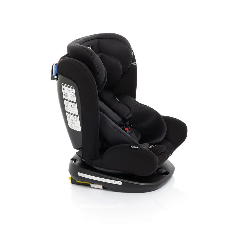 baby plus Orbitfix Group 0+/1/2/3 (Birth to 12 Years) Car Seat - Black - Miu Mau Collectibles